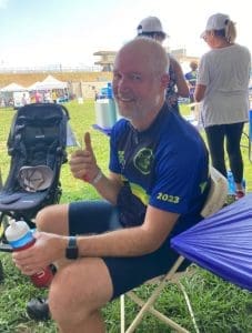 Mark Kidd post-ride