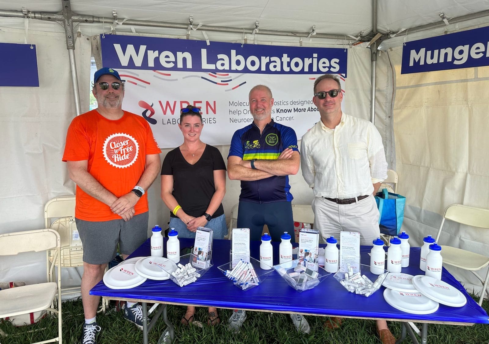 Wren Team in the Closer to Free booth